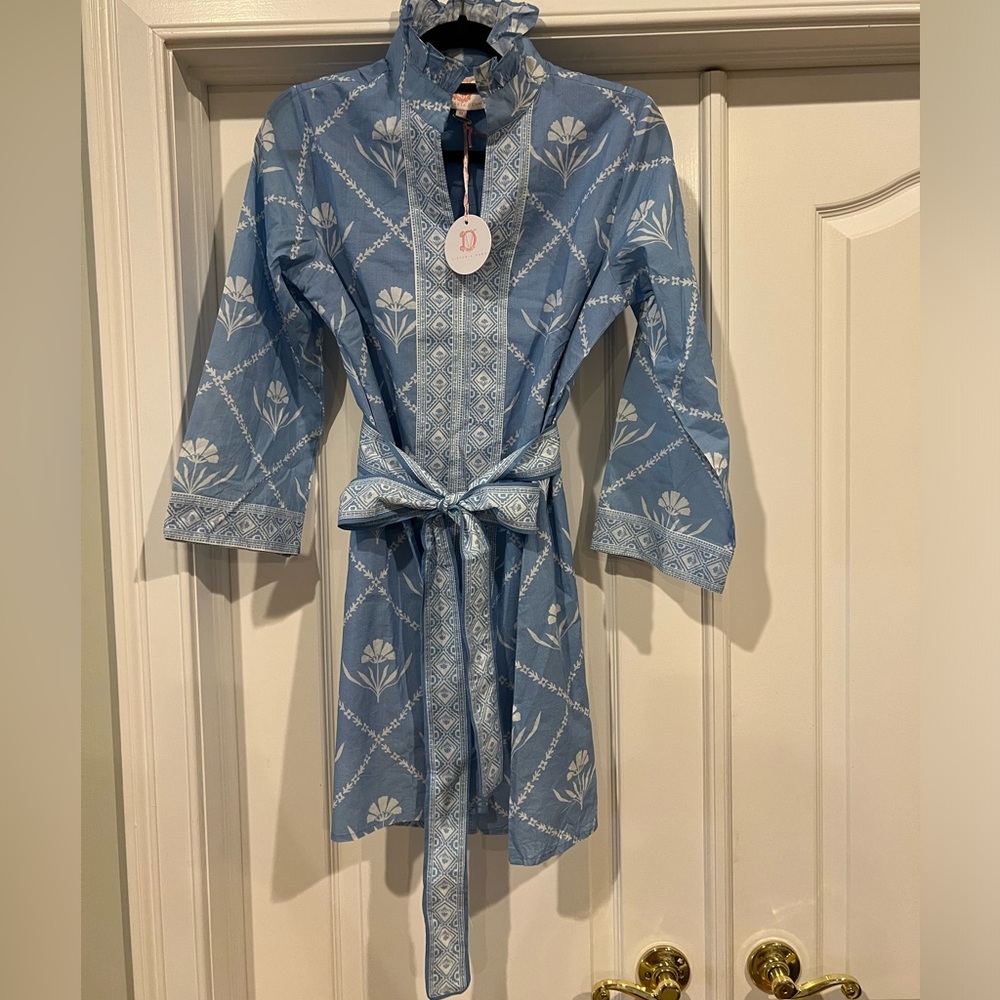 NWT Victoria Dunn Periwinkle Bloom Mini Dress - size M